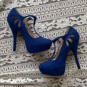 Royal Blue high heels